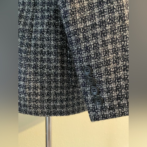 True Vintage Austin Reed London New York silk wool blazer jacket size 4 Petite ~ - Picture 9 of 12